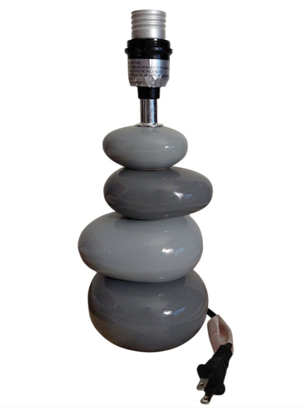 Contemporary Ceramic Stacking Stones Table Desk Lamp
